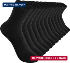 Thin 6 Pairs Mens Ankle Socks, Comfort Breathable Work Running Quarter Socks for