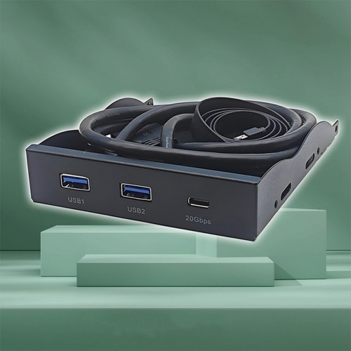 Panneau pour Lecteur de Disquette 3,5 Pouces USB3.2 GEN2 TYPE-C 2 Por2078 - Photo 5/7