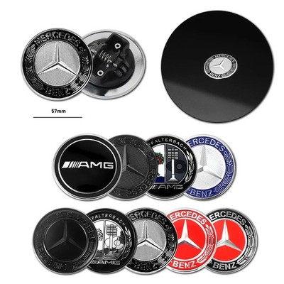 1pc 57mm Car Front Hood Emblem Badge Bonnet For Mercedes Benz W204 W205 W213