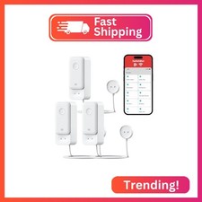 SwitchBot 3 Pack WiFi Water Leak Detector, Water Leak Sensor, 1m Cable