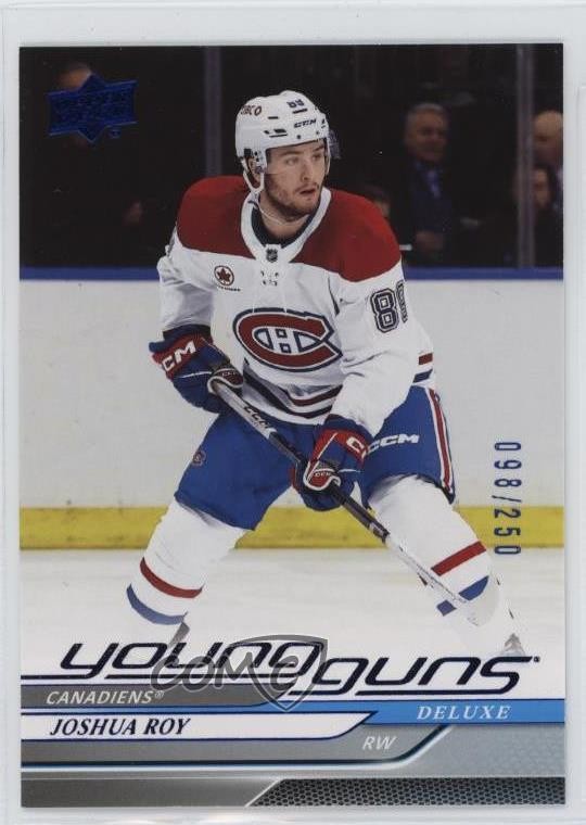 2024-25 Upper Deck Series 1 Young Guns Deluxe 98/250 Joshua Roy #246 7b5