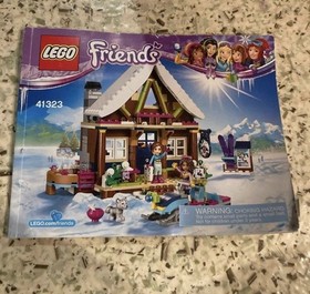 LEGO Friends Snow Resort Chalet Building Set With Instructions Used Retired