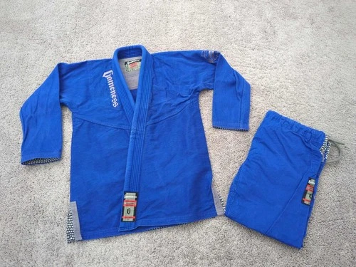 Gameness Feather 2.0 Kimono Set Womens F2 Blue Brazilian Jiu Jitsu Uniform