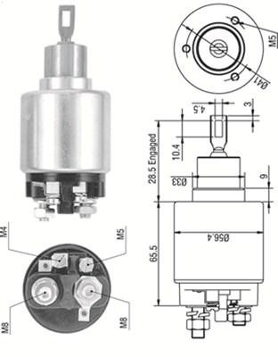 Solenoid Switch, starter MAGNETI MARELLI 940113050323 - Picture 1 of 6