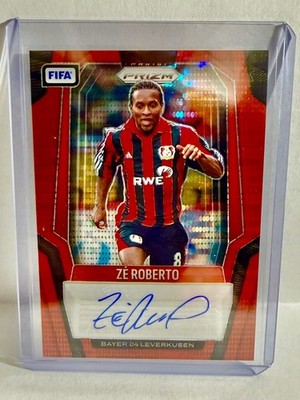 2025-26 Panini Prizm FIFA Zé Roberto Red Pulsar Autograph #S-ZR Bayer Leverkusen