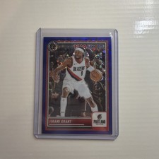 2023-24 Panini NBA Hoops Premium Stock Blue Disco /99 Jerami Grant #22 