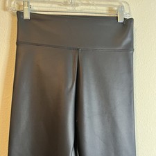 Express Black Faux Leather High Rise Leggings S Stretch Pull On Pant Warm Winter