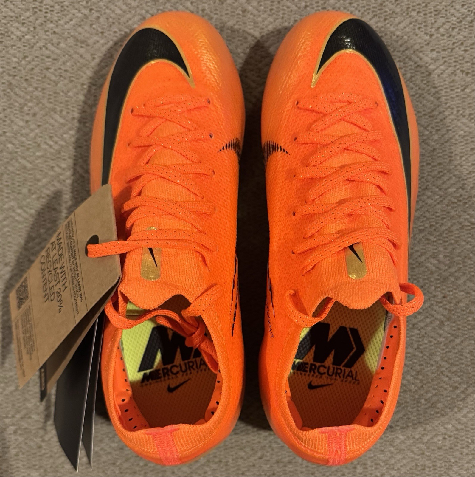 Nike Zoom Mercurial Vapor Pro 16 Deja Vu Orange Youth Size 2 2Y IO1556-800 image 4