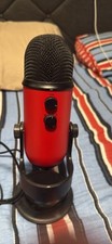 Blue Yeti Red USB Desktop Microphone Gain Control Multiple Polar Patterns