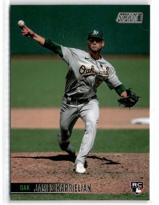 2021 Stadium Club James Kaprielian RC Oakland Athletics #177 Rookie