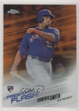 2018 Topps Chrome Freshman Flash Orange Refractor 16/25 Dominic Smith #3 pr9