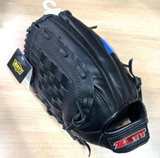 ZETT Pro Model Soft Baseball Glove Left Black Synthetic Leather Used