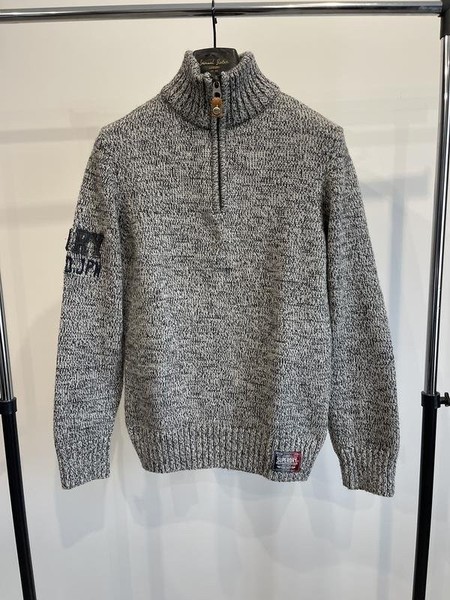 Men Superdry Sweater Grey Knit M