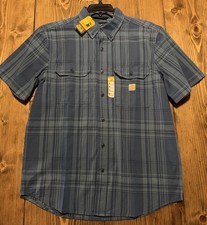 Carhartt Loose Fit Midweight Button Down Plai...
