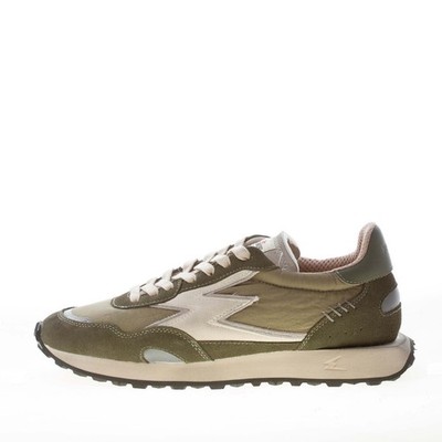 MOACONCEPT herren schuhe Hype italian designed sneaker militargrün suede nylon