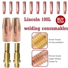 28 PCS Welding Gun Kit .035" for Lincoln 100L Tweco Mini/ 1 Tip-Diffuer-Nozzle