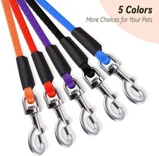 lynxking Check Cord Dog Leash Long Lead Training rope3/8"x50', Orange
