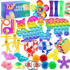 Image of Fidget Toys Set, 30 Pcs Fidget Pack With Box, Sensory Anxiety Relief Stress Toy