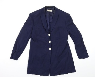 Apriori Damen Blau Jacke Blazer Größe 12