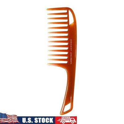 Ultra Smooth Detangler Comb Thick Curly Hair Infused W/ Argan Olive Oils Keratin