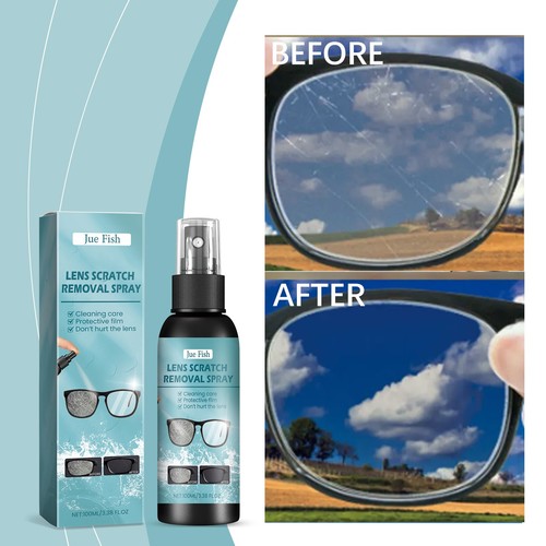 Glasreiniger & Linsenreiniger Spray für Brillen Antibeschlag Kratzerentfernung 100 ml - Bild 2 von 6