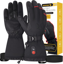 Hompres Heated Gloves, 11.1V Rechargeable Heating Gloves for Men Women, 4 Heatin