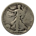 1919 P Philadelphia Walking Liberty Silver Half 50c Very Good VG+