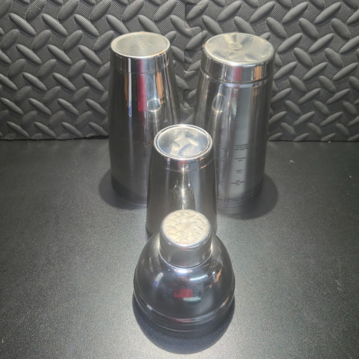 Martini Cocktail Drink Mixer Set w/ Drink Recipies Written On Shaker image 10