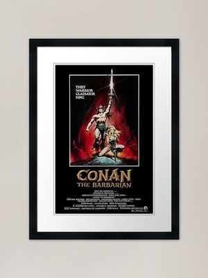 Conan der Barbar von Arnold Schwa gerahmtes Wandbild Poster Leinwanddruck Bild