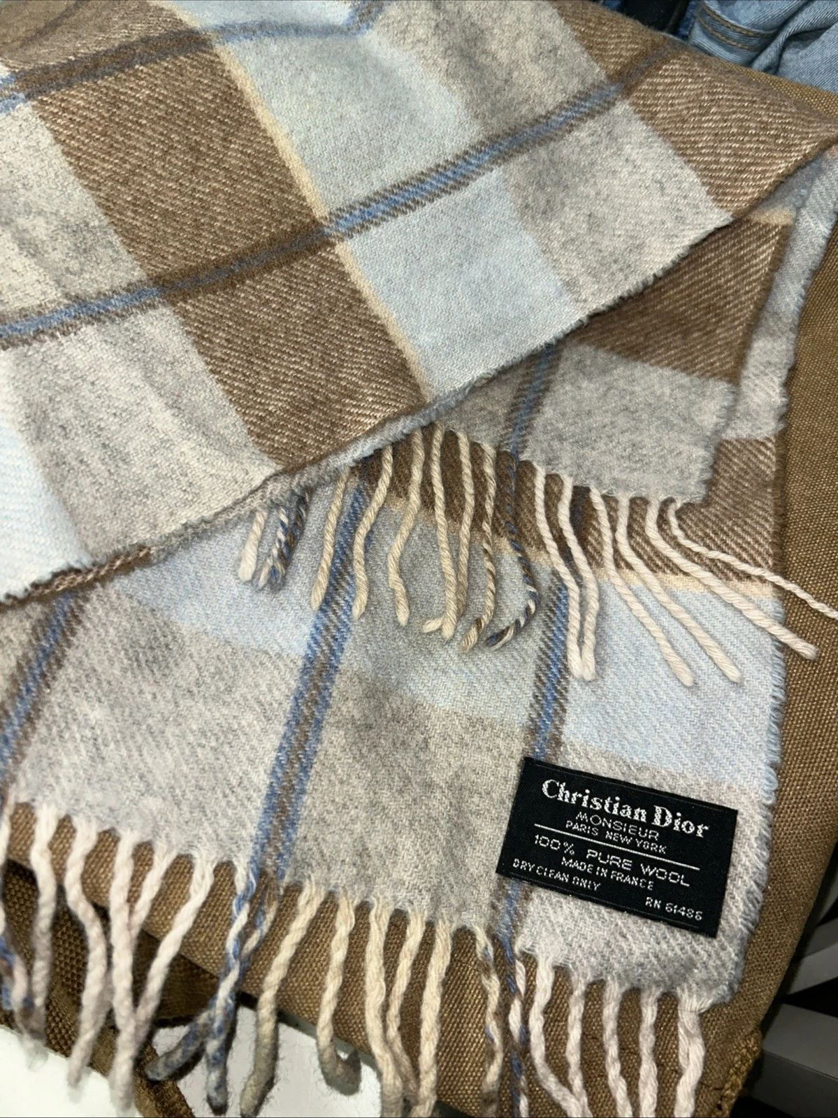 Foulard Christian Dior 100% pure laine