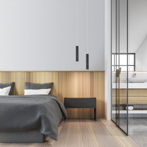 LED Pendelleuchte Akku dimmbar Touch Ø4 cm Schwarz 3000 K Esszimmer Hängelampe - Bild 6 von 7