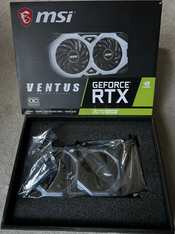 MSI GeForce RTX 2070 SUPER VENTUS OC 8GB GDRR6 Graphics Card - Excellent Cond - Image 4 of 4