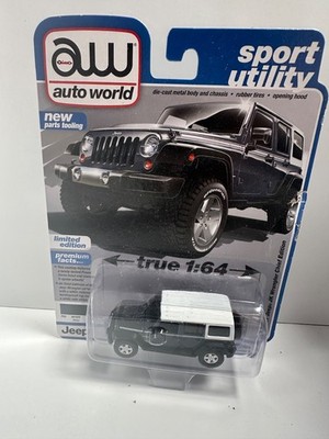 AUTO WORLD SPORT UTILITY 2017 JEEP JK WRANGLER CHIEF EDITION 1/64 BESCHÄDIGTE KARTE