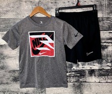 Nike 3Brand Boys 2pc Outfit Shirt Shorts Size M 10/12