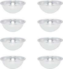 8 Piece 2.2 Inch Diameter DIY Metal Bath Bomb Molds,Bath Bomb Press Making Kit