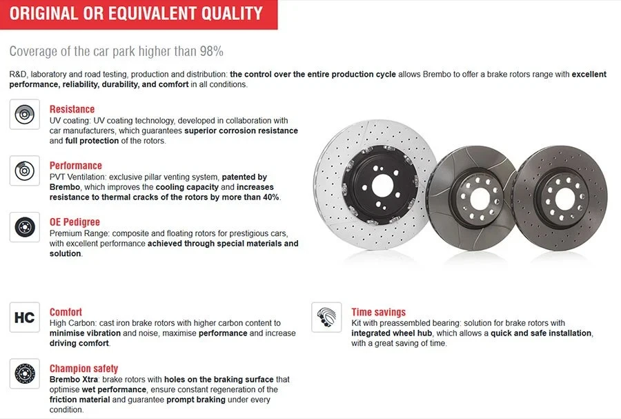 For Mercedes-Benz C250 10-15 UV Coated Series Plain Solid Rear Brake Rotor Foto 3 de 4