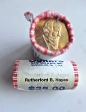 ☆ 2012 BENJAMIN HARRISON Unopened 25 Coin P Mint Roll Presidential Dollar