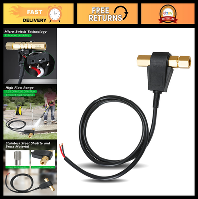 #ad #ad High Performance Flow Switch for Pressure Washer 12 GPM 5000 PSI Versatile Mo $67.19