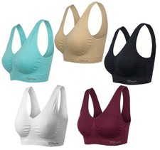 Damen Seamless Bustier ohne Bügel Sport BH Gr. M-L-XL-2XL-3XL