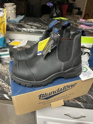 Blundstone 990 Black Safety Chelsea Work Boots EH Men's 9.5 Medium (D)
