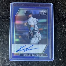 2026 Leaf Metal Kaelen Culpepper Base Auto BA-KC1 Blue Prismatic 3/5
