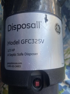 GE GFC325V 1/3 HP Garbage Disposal Safe For Septic System Kitchen Unit