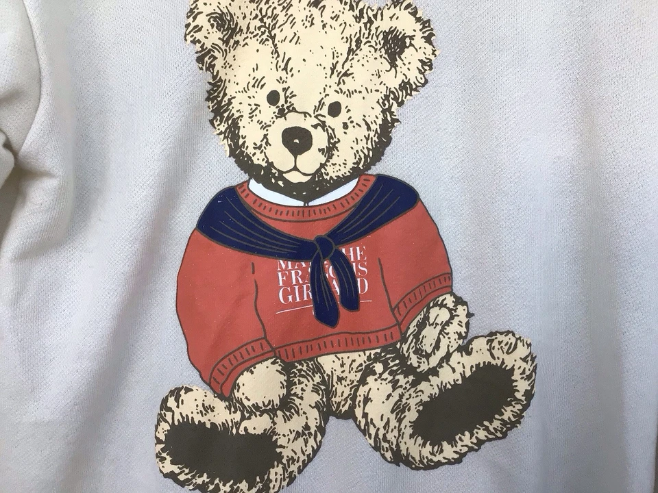 Sudadera Marithe Francois Girbaud (París) Doodle Bear Avena Talla Pequeña. Foto 4 de 4