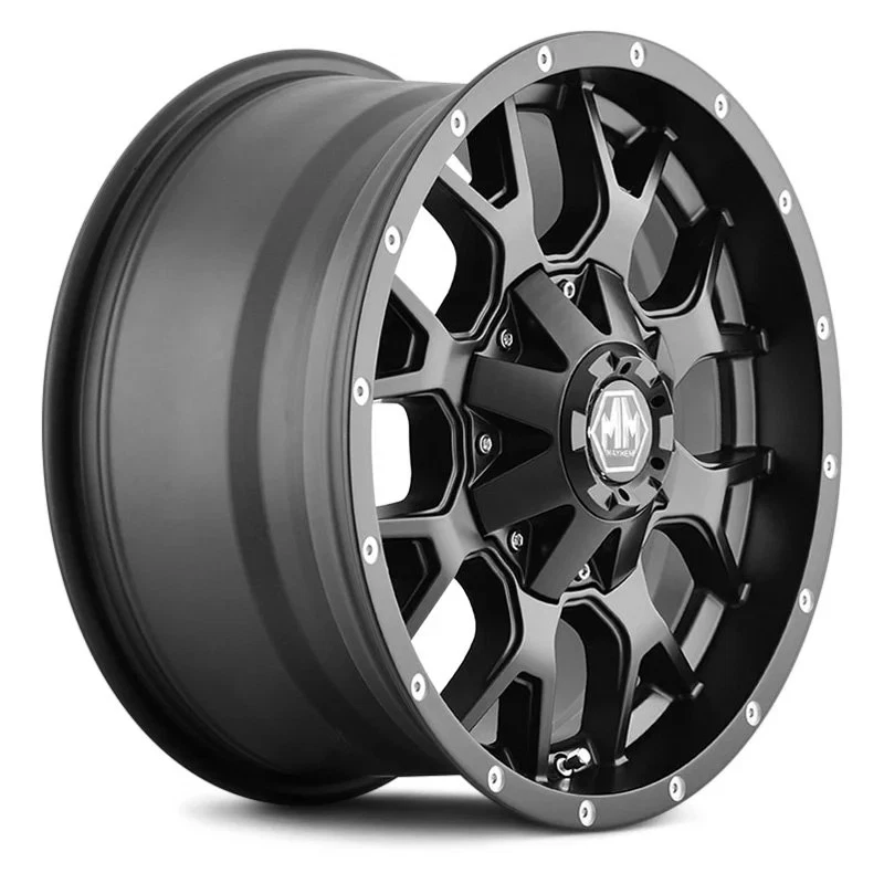 Mayhem 8015 WARRIOR Wheel 17x7.5 (40, 5x114.3, 72.62) Black Single Rim Foto 2 de 4