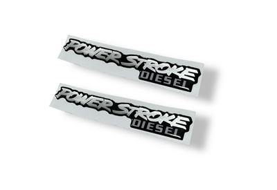 #ad 1995 1997 Ford 7.3L Powerstroke Power Stroke Diesel Pair Front Fender Emblems $33.99