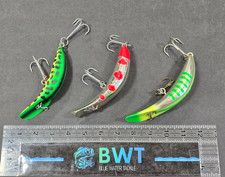 Worden's Flat Fish T-50 & T-55 Trolling Plugs: Lot of 3