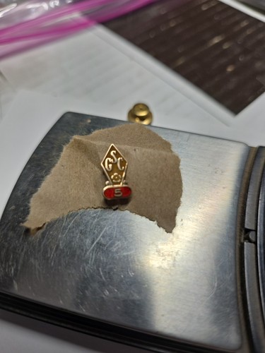 GSC 5 Year Service Pin Vintage 10k Gold 1 Gram