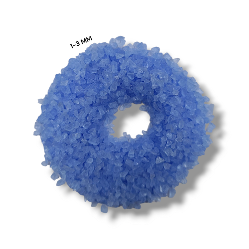 Crushed Opaque Blue Hydro Quartz Crushed Gemstone Coarse All Size For Inlays - Picture 53 of 64