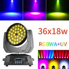 648W LED 36x18W RGBWA UV Zoom Wash Moving Head Light DMX Stage Beam Lighting Bar