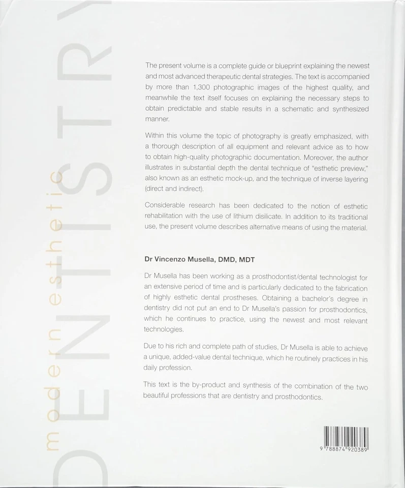 "Modern Esthetic Dentistry An A to Z Guided Workflow"/Musella, Vincenzo new book - Image 2 of 2